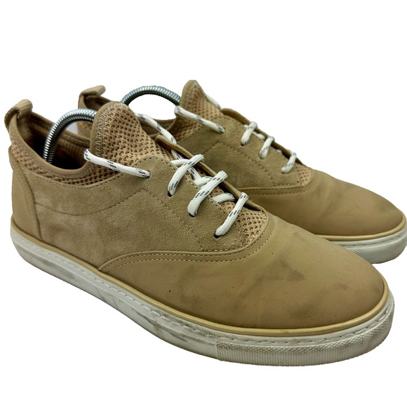 Jenni Kayne Women's Trainer Sneaker Natural Tan EU38 US8 Slip On Suede Italy - Picture 1 of 11